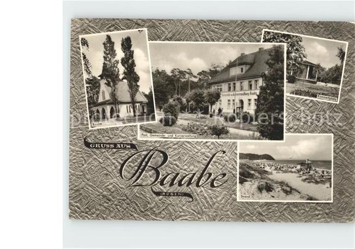 Baabe Ostseebad Ruegen Kirche Post Gemeinde- und Kurverwaltung