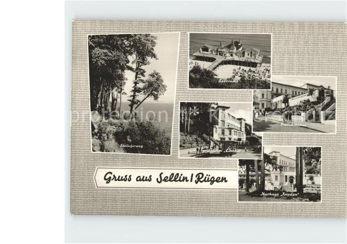 Sellin Ruegen Seebruecke Kurhaus Frieden Steiluferweg