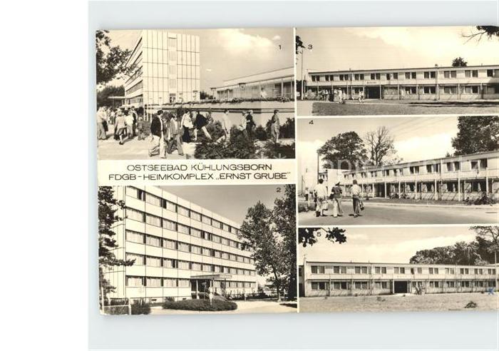 Kuehlungsborn Ostseebad FDGB- Urlauberrestaurant Ernst Grube FDGB- Erholungsheim