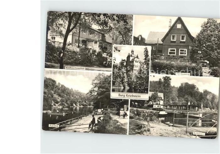 Kriebstein Burg HO-Gaststaette Waldhaus Lauenhain