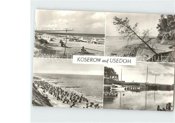 Koserow Ostseebad Usedom Fischereistrand Badestrand Achterwasser