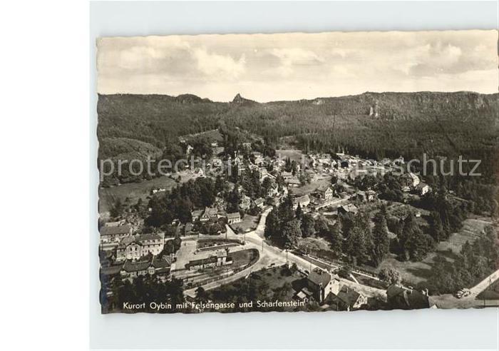 Oybin Sachsen Felsengasse Scharfenstein