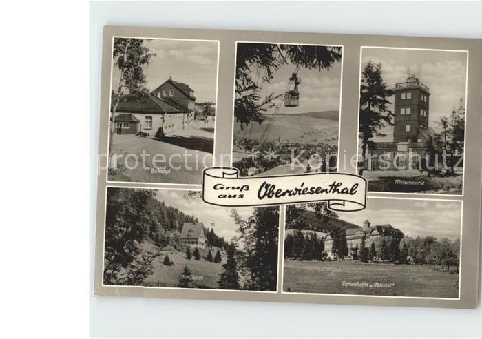 Oberwiesenthal Erzgebirge Bahnhof Wetterwarte Gondelbahn