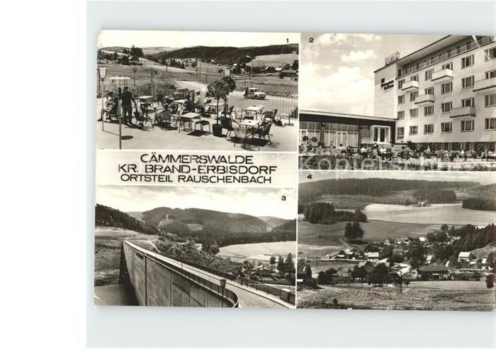 Caemmerswalde FDGB- Erholungsheim Paul Gruner Sperrmauer der Rauschebachtalsperr
