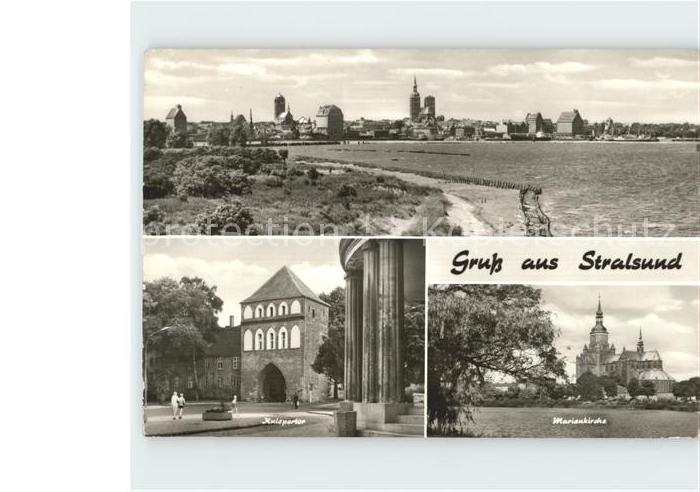 Stralsund Mecklenburg Vorpommern Marienkirche Kniepertor