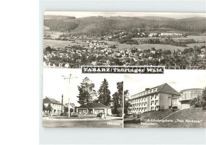 Tabarz Milchbar FDGB- Erholungsheim Theo Neubauer