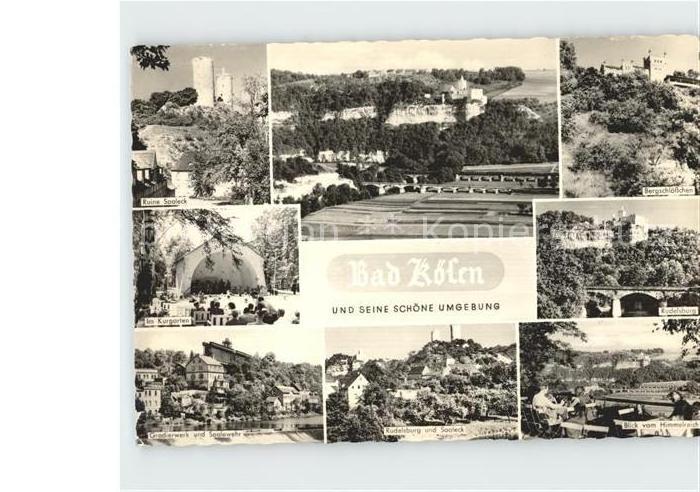 Bad Koesen Kurgarten Ruine Sooleck Gradierwerk