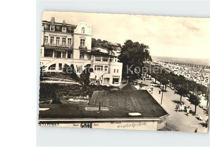 Bansin Ostseebad Strandleben an der Kurpromenade