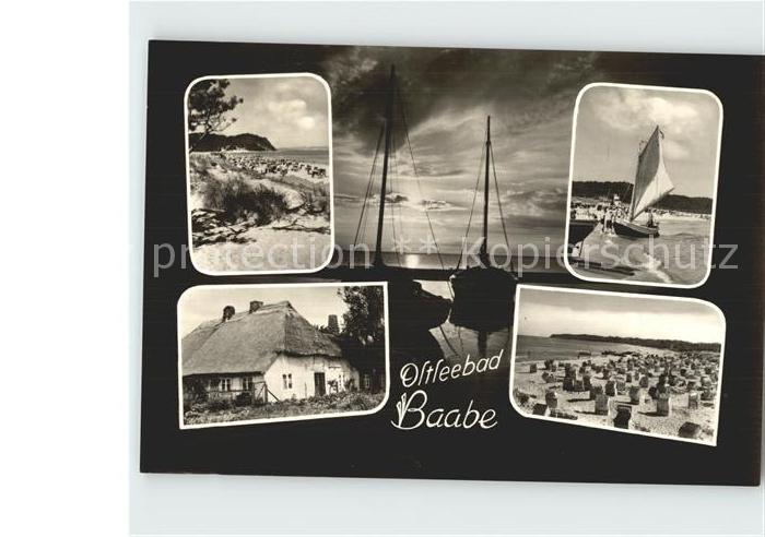 Baabe Ostseebad Ruegen Strand Altes Haus Duenen