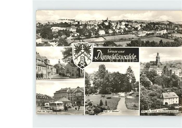 Dippoldiswalde Osterzgebirge Schloss Platz der Jugend Bahnhofstrasse