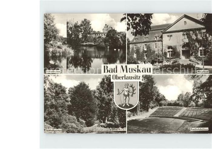 Bad Muskau Oberlausitz Moorbad Freilichtbuehne Schlossruine