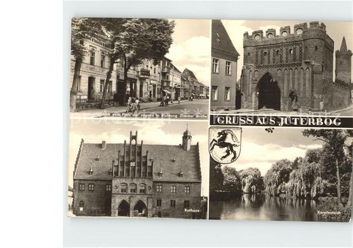 Jueterbog Karpfenteich Rathaus Dammtor