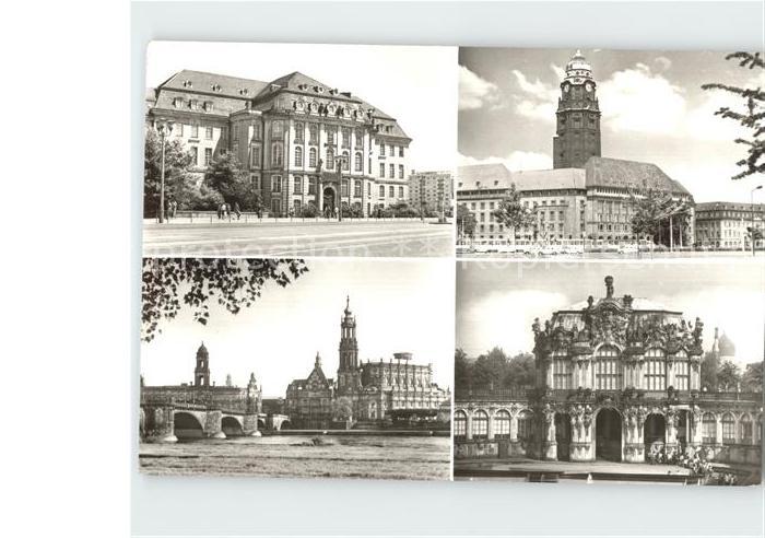 DRESDEN Elbe Landhaus Rathaus Zwinger