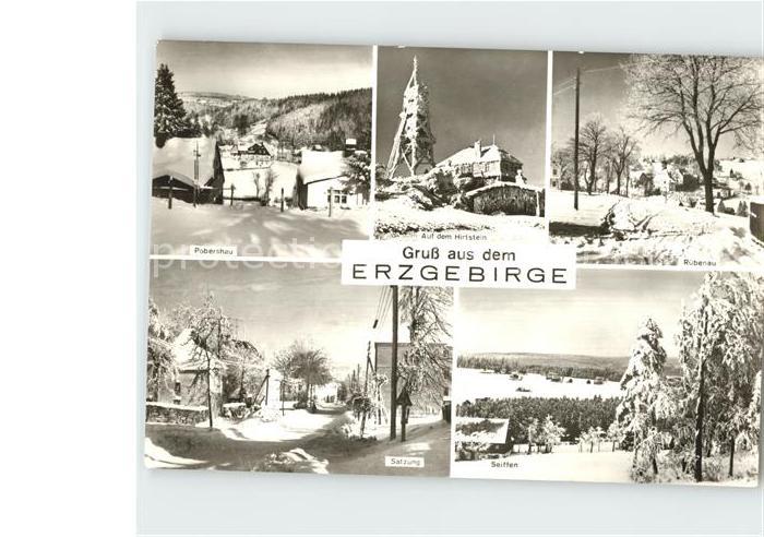 Seiffen Erzgebirge Poebershau Ruebenau Hirtstein