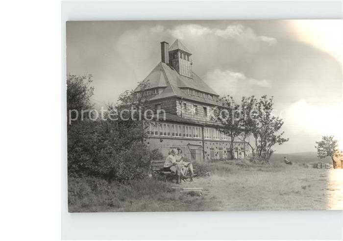 Seiffen Erzgebirge Bergbaude auf dem Schwartenberg