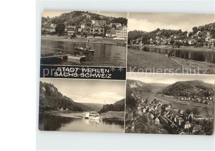 Wehlen Sachsen Partien an der Elbe