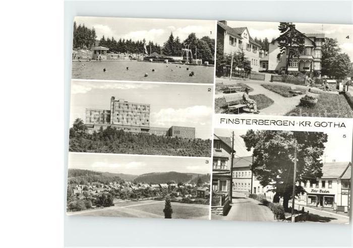 Finsterbergen Waldschwimmbad Erholungsheim Wilhelm Pieck Teilansicht Denkmalplat