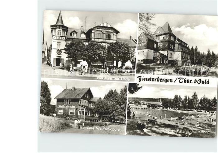 Finsterbergen Volkshaus Zur Linde Cafe Waldschloesschen Schwimmbad Spiesberghaus