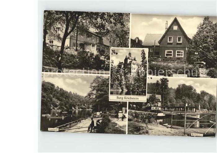 Kriebstein Burg Waldhaus Lauenhain Auenblick Bootsstation HO Gaststaette