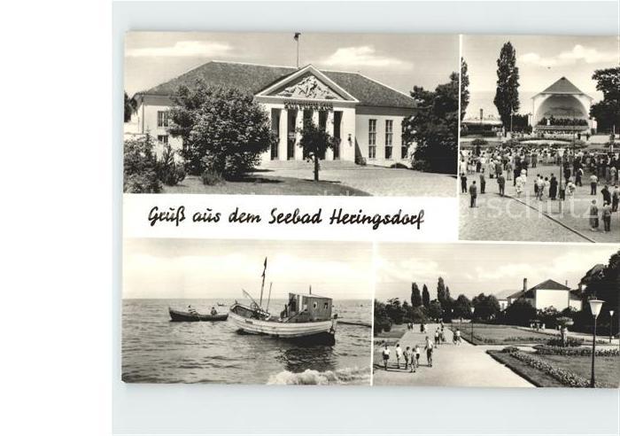 Heringsdorf Ostseebad Usedom Kurhaus Promenade Kurpark