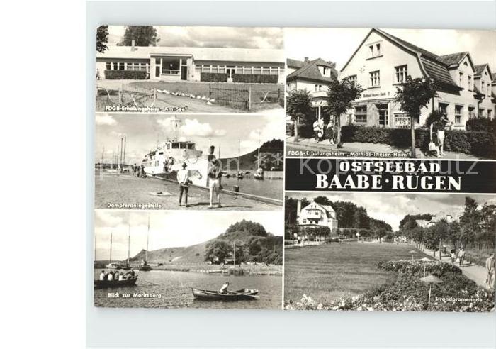 Baabe Ostseebad Ruegen Erholungsheim Am See Mathisa Thesen Heim Strandpromenade