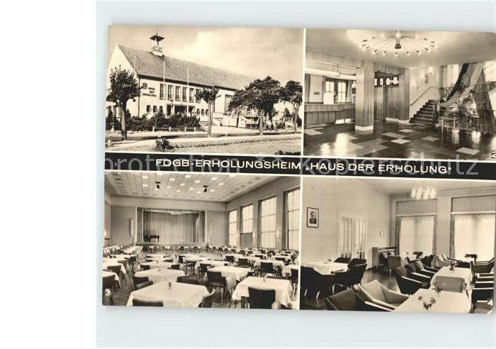 Ahlbeck Ostseebad Erholungsheim Haus der Erholung Speiseraum Vestbuehl Cafe