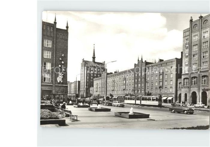 ROSTOCK  CITY Lange Strasse Strassenbahn