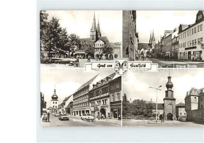 Saalfeld Saale Obere Strasse Markt Oberes Tor