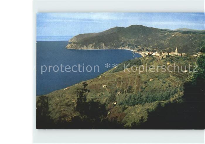 Moneglia Liguria Ortsteil Lemeglio Panorama