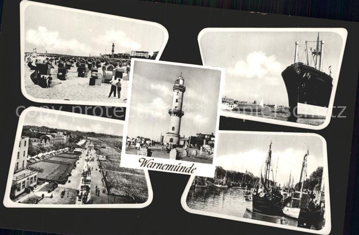 Warnemuende Ostseebad Hafen Strand Schiffe