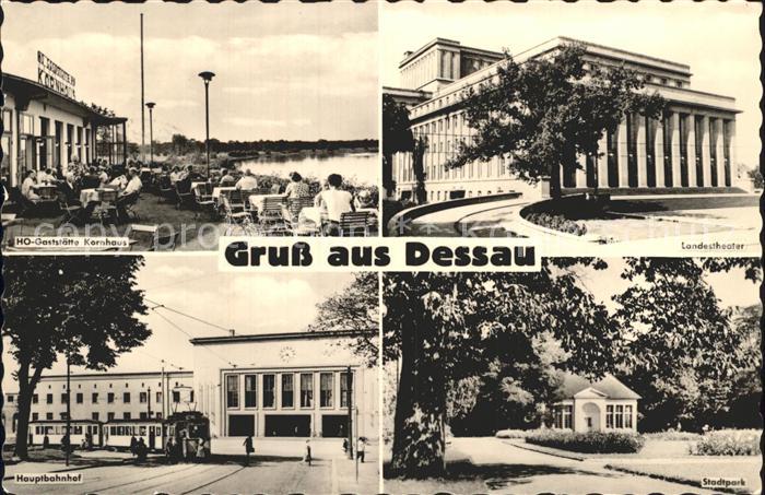 Dessau-Rosslau Bauhaus Kornhaus Hauptbahnhof Park