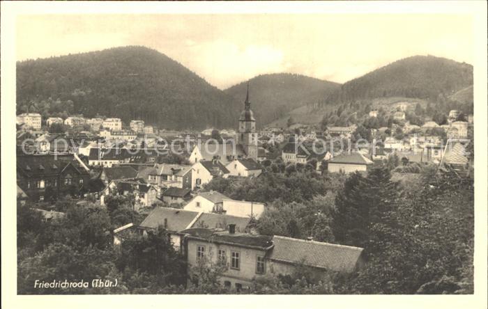 Friedrichroda Kirche Ortsansicht