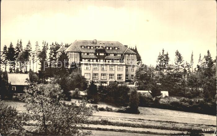 Friedrichsbrunn Harz FDGB Sanatorium Ernst Thaelmann
