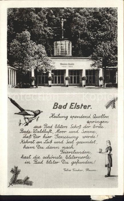 Elster Bad Marienquelle Gedicht Felix Fischer