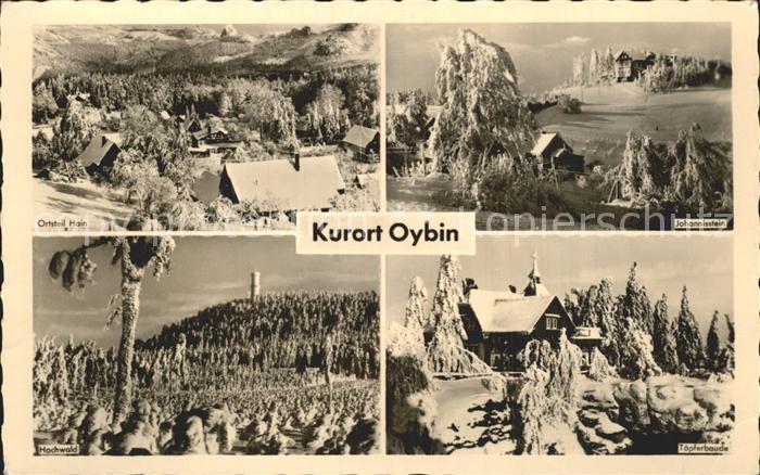 Oybin Sachsen Hain Hochwald Toepferbaude Johannisstein