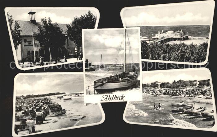 Ahlbeck Ostseebad Seebruecke Strand Boote