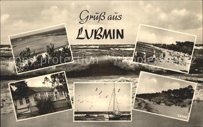 Lubmin Ostseebad Strand See Boot