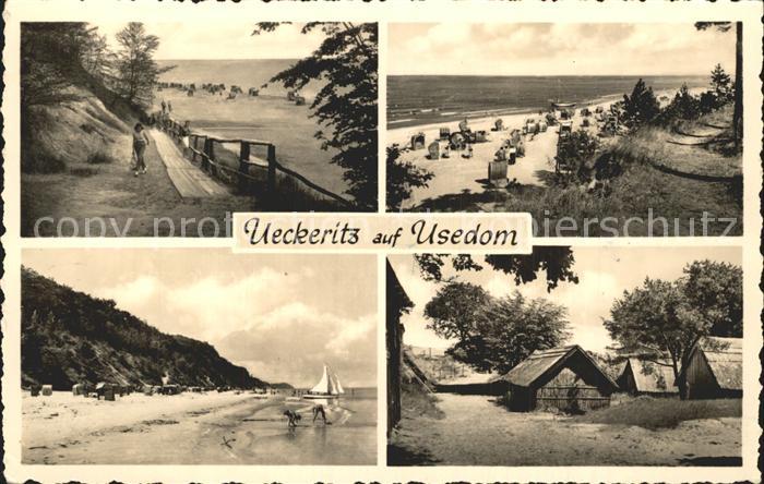 ueckeritz Usedom Strand Ostsee Haeuser