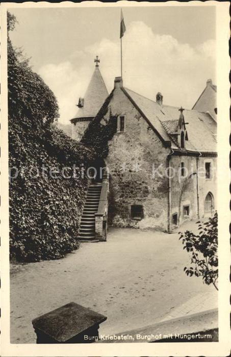 Kriebstein Burghof Hungerturm