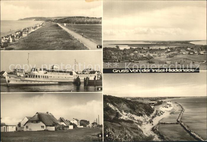 Insel Hiddensee Hafen Neuendorf Kloster Strand