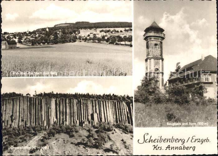 Scheibenberg Erzgebirge Orgelpfeifen Berghaus Turm