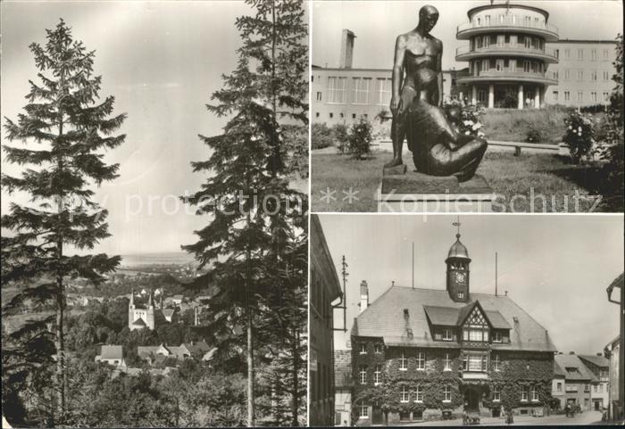 Gernrode Harz Panoramaweg FDGB Ferienheim Fritz Heckert Rathaus