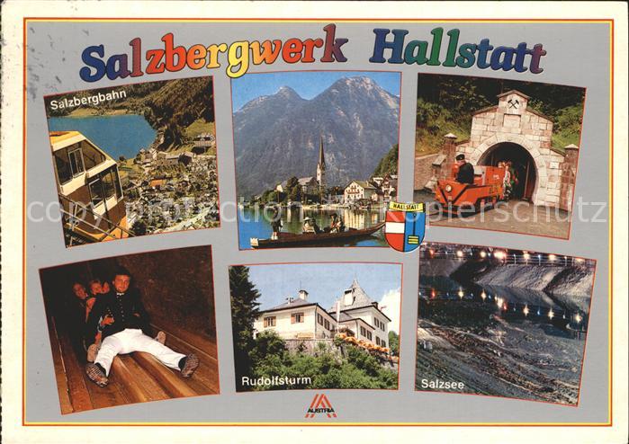 Hallstatt Austria Salzbergwerk Salzbergbahn See Rudolfsturm See