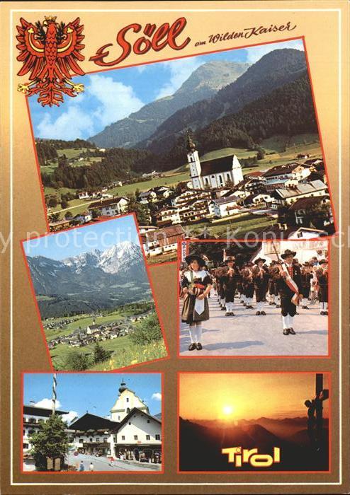 Soell Tirol Wilder Kaiser Tirol Trachtenzug Kirche