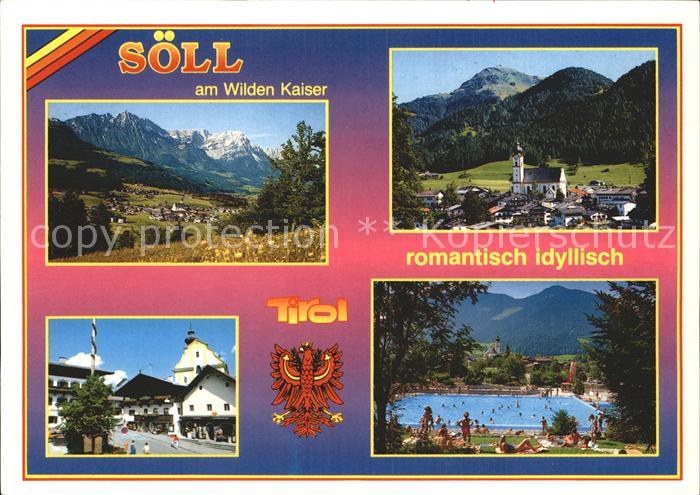 Soell Tirol Tirol Wilder Kaiser Schwimmbad Kirche Hohe Salve