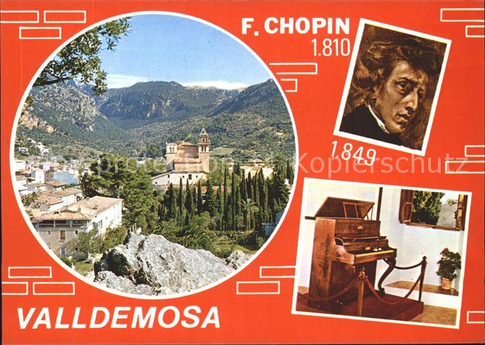 Valldemosa Mallorca Ortsansicht Klavier Chopin
