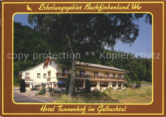 Dies Hotel Tannenhof Buchfinkenland