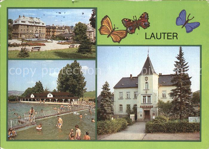 Lauter Bernsbach Markt Freibad Rathaus