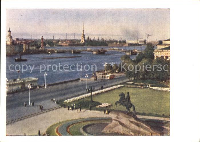 Leningrad St Petersburg Newa Dekabristenplatz