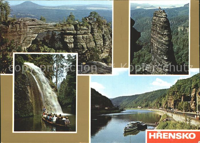 Hrensko Prebischtor Bootsfahrt Schiffanlegestelle